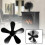 5 Blades Efficient Heat Powered-aluminum Fireplace Fan Blades 1