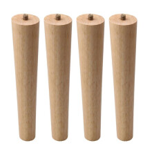 4pieces 200mm Height Wood Furniture Feet M8 Thread Sofa Bed Legs Replacement