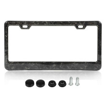Kentekenplaatframe in helder gesmeed koolstofvezel, gladde, heldere textuur, vervanging voor Ford Raptor