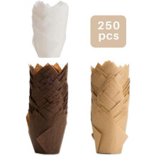 Cupcake Liner,250 Pcs Cupcake Liners, Grease-proof Cupcake Wrappers Of 3 Colors