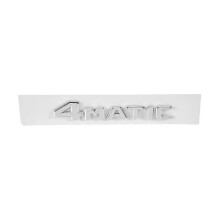 4MATIC Zilveren Auto Kofferbak Deur Spatbord Bumper Badge Decal Embleem Plakband Sticker Vervanging