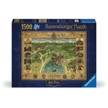 Ravensburger Harry Potter Zweinstein Kaart 1500 stukjes puzzel voor volwassenen - 12000720 - Handgemaakt gereedschap Gemaakt in Duitsland Elk stuk pa