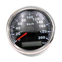 85mm 200KM/H GPS-nopeusmittari 9-32V punaisella matkamittarilla autoille
