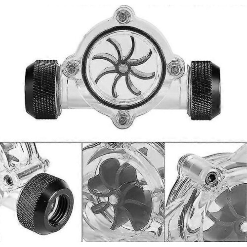Threaded Connector G1/4"pc Water-cooled 8-way Fan Female (black) 1
