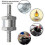 Aluminum Alloy Check Valve Anti-reverse Flow Valve 8mm 4