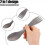 2 In 1 Titanium Alloy Fork Spoon Combination Kitchen Utensils 4