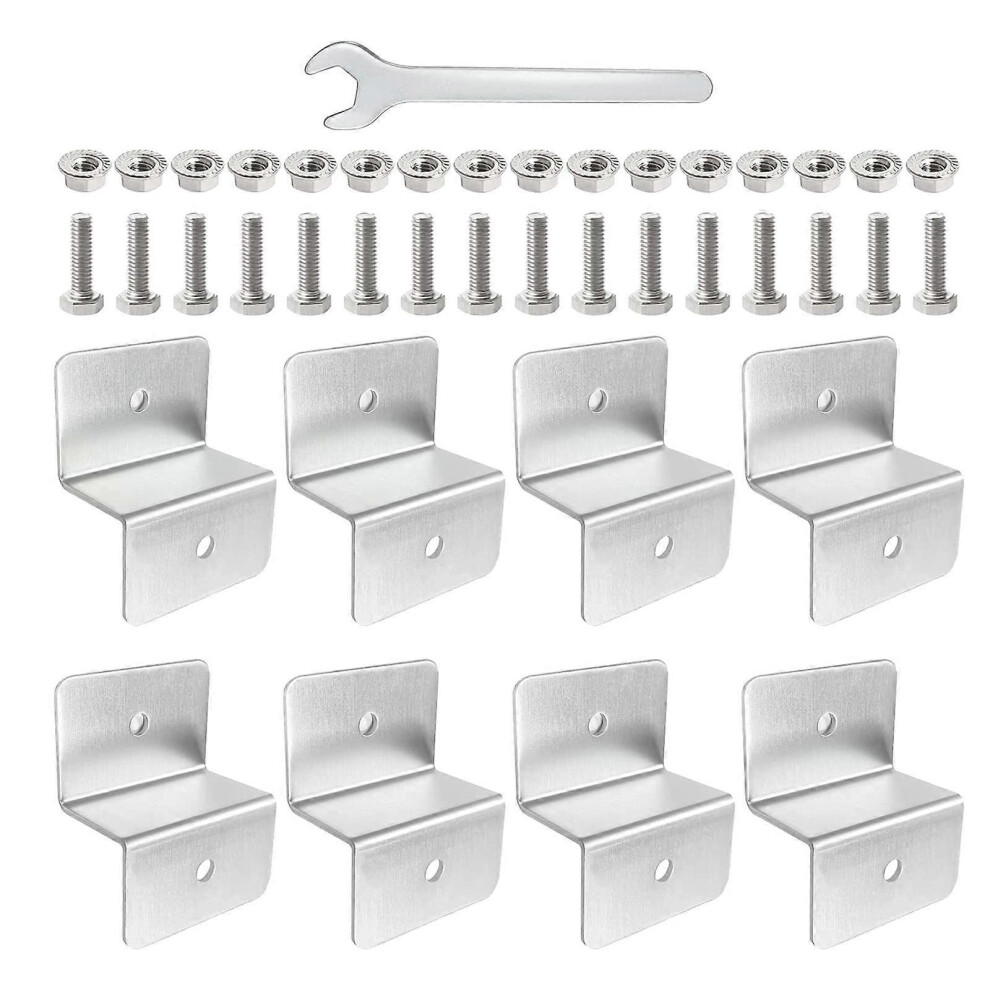 Support léger 8 pièces pour panneau solaire, montage mural pour camping-car, garage, camping-car