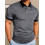 Herren Color Block Kurzarm-Poloshirt M 1
