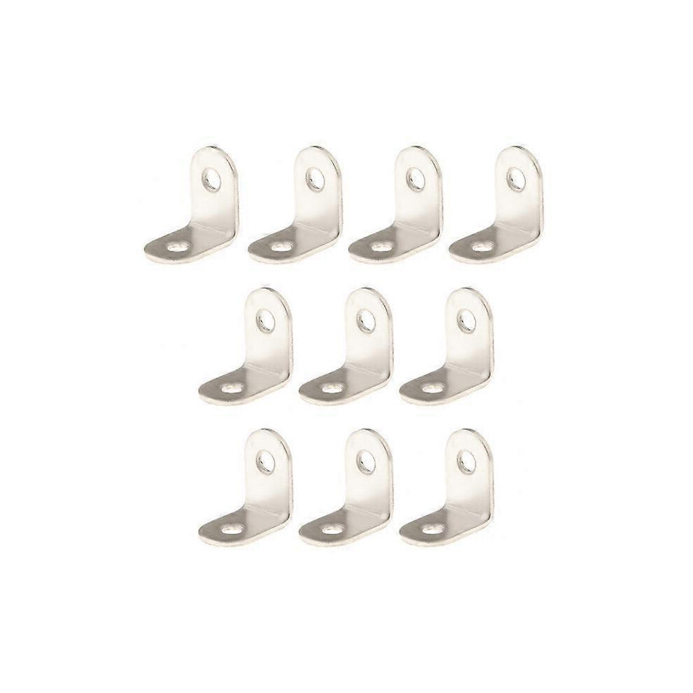 2 x 10 pièces de fixations d'angle en acier épais, supports droits