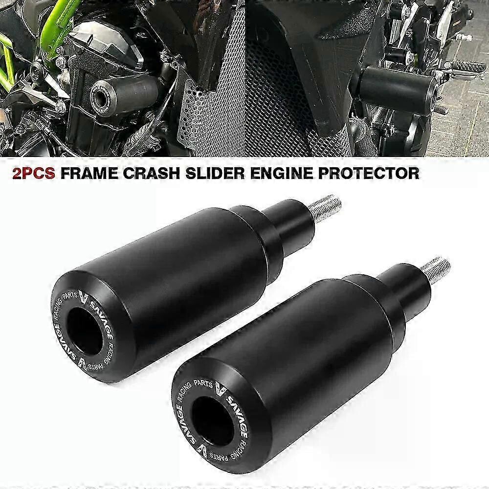 Fydun Slider Crash Moto Bleu - Protecteur Cadre Anti-Chute Aluminium Universel