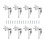 Set van 8 afsluitbare aluminium raamgrepen - Kindveilig - 35 mm - Wit 1