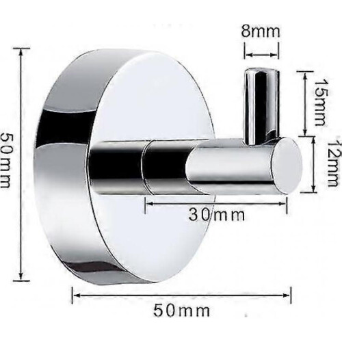 Set Of 2 Bathroom Hooks, Towel Hooks 2
