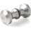 1 Pair Stainless Steel Double Shower Door Handle Round 1