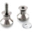 1 Pair Stainless Steel Double Shower Door Handle Round 4
