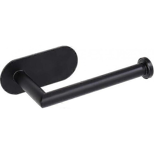Self Adhesive Wall Mounted Toilet Paper Holder Black