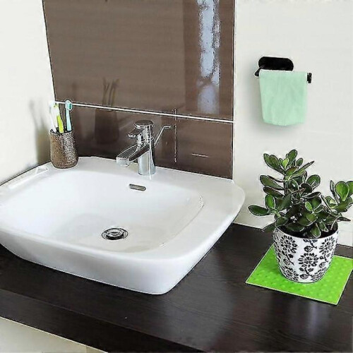 Self Adhesive Wall Mounted Toilet Paper Holder Black 1