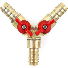 3 Way Diverter Hose Connector Brass Zinc Alloy 10mm 1 Pc
