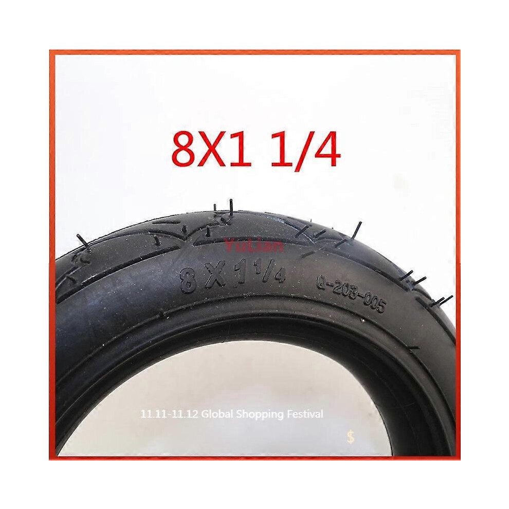 Neumtico de 8 polgadas para patinete electrico de Gas, conjunto de tubo interno, vlvula doblada, 8x1,