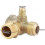 Brass Compressor Check Valve External Thread 90 Degrees 20*19*10mm 4