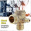 Brass Compressor Check Valve External Thread 90 Degrees 20*19*10mm 2