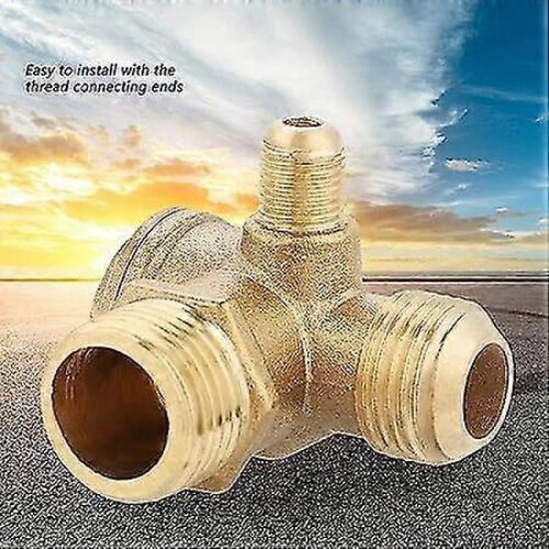 Brass Compressor Check Valve External Thread 90 Degrees 20*19*10mm 2