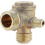 Brass Compressor Check Valve External Thread 90 Degrees 20*19*10mm 1