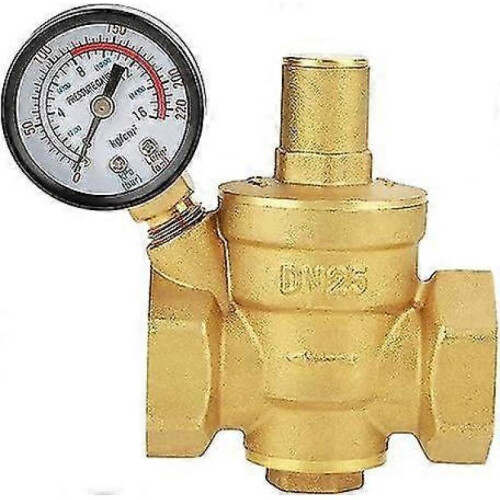 Brass Pressure Regulator Dn25 Safety Valve Adjustable Water Pressure Regulator