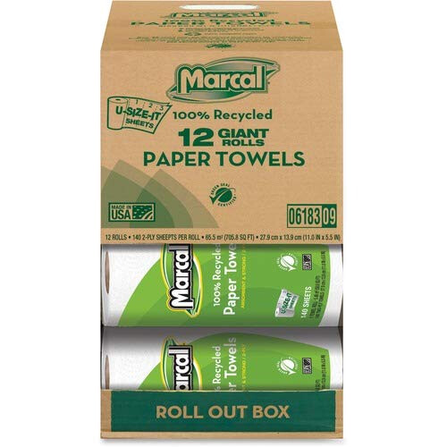 Marcal Small Steps MRC6183 100% Ανακυκλωμένα Ρολά Χαρτιών