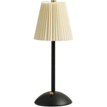 (Black) Touch Table Lamps Pleated Dimmable Bedside Lamp USB Rechargeable Table Lamp Pink Metal Side Lamp for Living Room Lounge Bedrooms