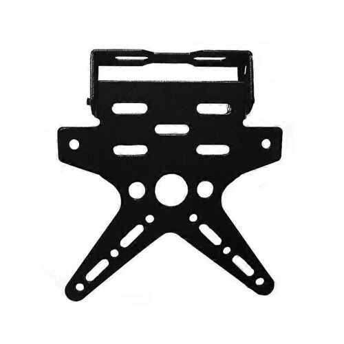 New Black Motorcycle Adjustable License Plate Holder Mount Tail Rear Bracket