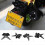 New Black Motorcycle Adjustable License Plate Holder Mount Tail Rear Bracket 2