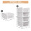 caktraie 4 Pack Stackable Closet Organizer Box - Stackable Storage Bins  Plastic Storage Basket Foldable Closet Storage Basket for Wardrobe Cupboard K 2