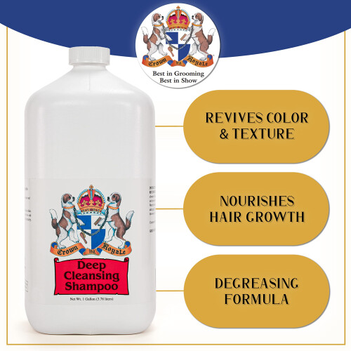 Crown Royale Σαμπουάν για Σκύλους, Βαθιά Καθαριότητα, Ενισχύει Χρώμα και Υφή, 1 γαλόνι 2
