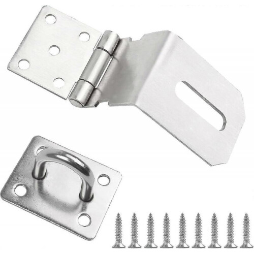Heavy Duty Right Angle 5.5" Lockable Safety Hasp 2