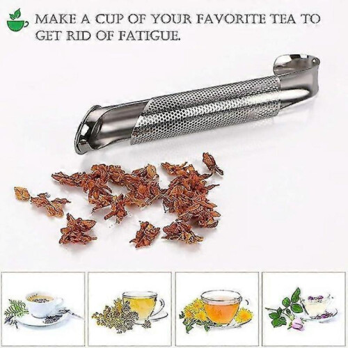 Stainless Steel Tea Eggs, 2 Fine Mesh Tea Sticks Loose Tea 2