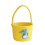 Cotton Rope Woven Basket Handheld Gift Yellow Alligator (1pc) 1