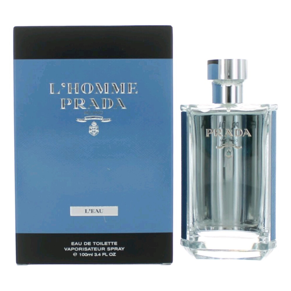 Prada L'homme L'eau By For Men 3.4 Oz Eau De Toilette Spray Blue