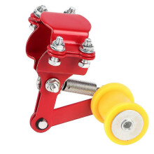 Tendicatena di regolazione, bullone sul rullo, accessori per moto modificati, strumento universale rosso