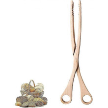 Bbq Tongs Wood Scissors Beech Cucumber Tongs Olive Wood Grill Tongs