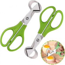 Set Of 2 Egg Opener, Stainless Steel Egg Scissors, Quail Egg Shell Knife (random Color)