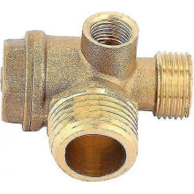 3 Port Brass Air Compressor Check Valve Fittings for Male Check Valves