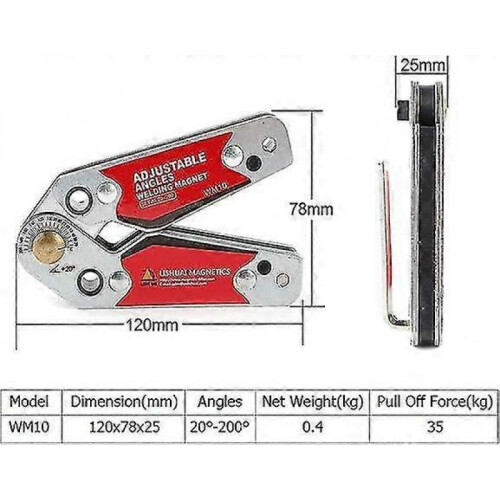 Adjustable Magnet Angle Welding Bracket Welder Tool Accessories 2