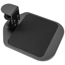 VIVO Justerbar Klem-musematta och Enhetshållare för Skrivbord, Svart