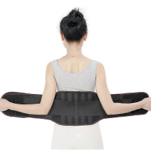 Back Support Strap Adjustable Support Strap Removable Lumbar Pad Unisex (xl)