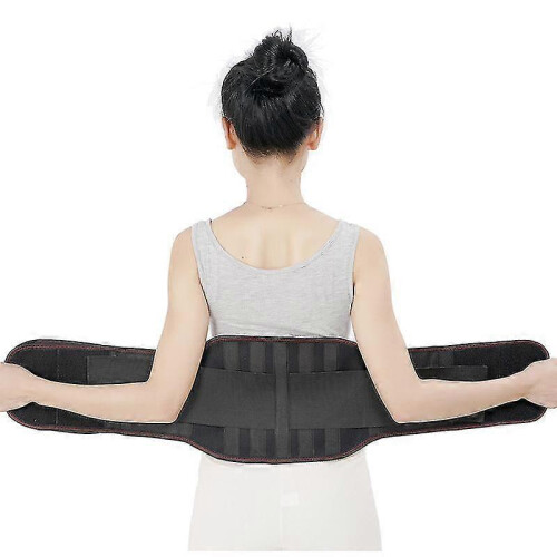 Back Support Strap Adjustable Support Strap Removable Lumbar Pad Unisex (xl)