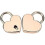 Padlock with Key, 2 Heart Skull Padlocks (rose Gold) 1