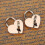 Padlock with Key, 2 Heart Skull Padlocks (rose Gold) 3