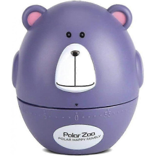 Kitchen Timer Egg Timer Cute Cartoon Animal Shape 55 Minutes (purple Bear) 1