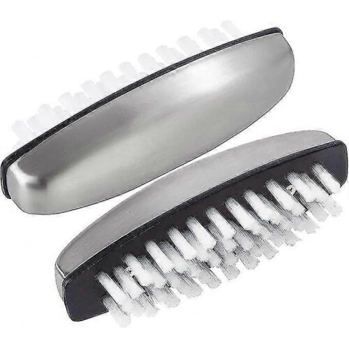 Nail Brush Stainless Steel Cleaning Brush Remover 2 Pack