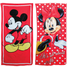 Disney Μίκυ Μάους & Μίνι Μάους Πετσέτες Παραλίας - Σετ 2 Τεμαχίων